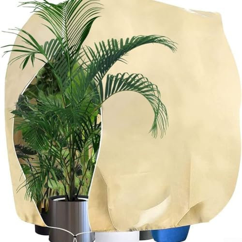 Housse de protection contre le gel en tissu non tissé, housse anti-froid pour arbustes et arbres (120 × 180 cm)