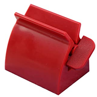 KOCKSHION Dispensador De Pasta De Dientes Exprimidor De Tubos De Plástico Squeezer De Dentrífico De Usar Para Baño Rojo