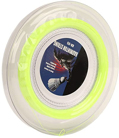Drfeify Cuerda de Raqueta de Bádminton, Fibra de Resina Sintética de Alta Resistencia de 200 M con Revestimiento Resistente a los Arañazos, para una Mejor Jugabilidad y un Sonido de (Verde