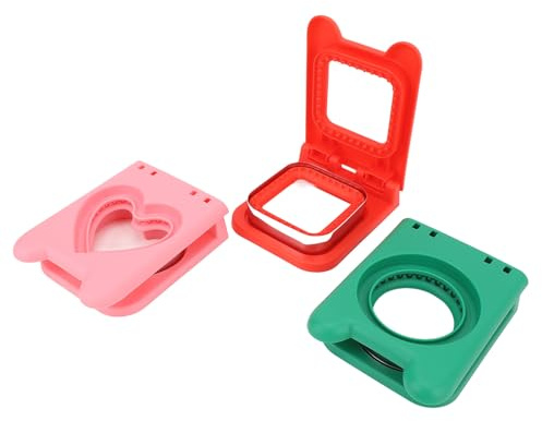 EMUKOEP Cortador de Sándwich Sellador 2 en 1, Herramienta de Cocina, Juego de 3 Piezas, Preparación Fácil y Rápida para el Almuerzo para la Escuela, Acero Inoxidable para Niños