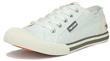 Rocket Dog Womens/Ladies Jazzin Canvas Lace Up Shoe (6 UK) (White)