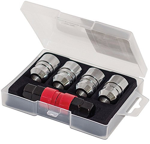 Butzi 12x1.50 Chrome Anti Theft Locking Wheel Bolt Nuts & 2 Keys to fit Ford Focus