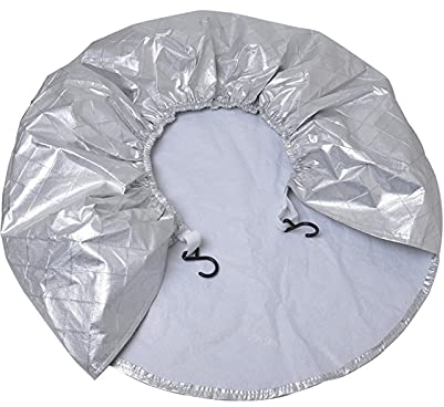 JMSL Reifenabdeckung - 4Pcs 27-29 Reifentaschen-Ersatzradabdeckungen-Wohnwagen radabdeckung-Wasserdicht Aluminium-Film Reifentasche,Reifenschutz