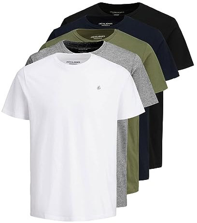 Jack & Jones JXJ Tee T-Shirt 5er-Pack M White