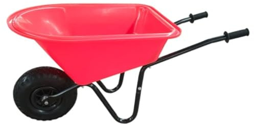 New Child Kids Deep 20L Wheelbarrow - Red/Black - Toy, Play, Farm, Gardening