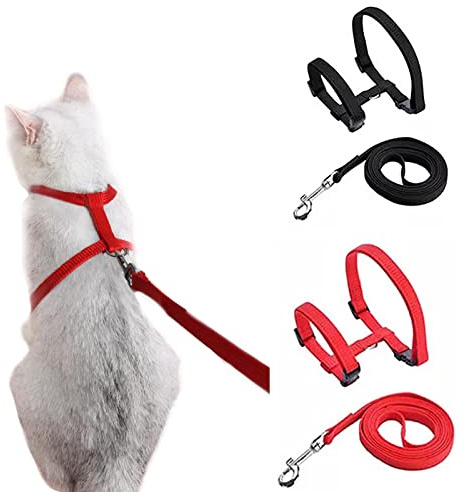 PettorinaGatto Antifuga Pettorina per Gatti e Guinzaglio Utilizzato per Cuccioli e Piccoli Animali Domestici Imbracatura
