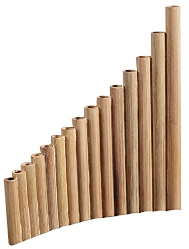 Nicfaky Flauto di 15 Tubi Strumento Un Fiato nel bambù Naturale Flauto di G Chiave Flauto di Strumento Un Fiato nel Legno Fatto Un Mano Strumenti Folk