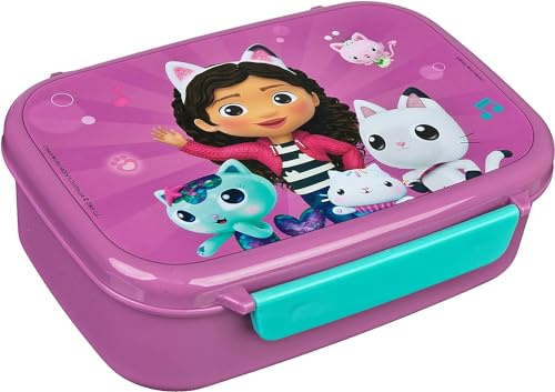 Golddunes Gabby's Dollhouse Compact Lunch Box, Pink, 18 x 13.5 x 6 cm