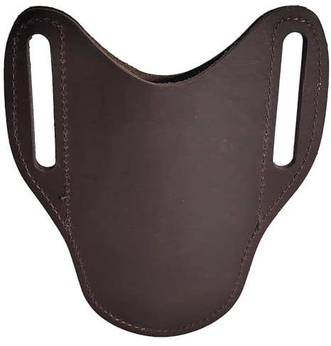 Messertasche für Gürtel, Messerscheide Leder, Messer Tasche, 12 × 14 cm EDC - Messerhalter aus Leder Geeignet für Taschenmesser, Werkzeugtaschen, Handgefertigte Geschenke für Männer