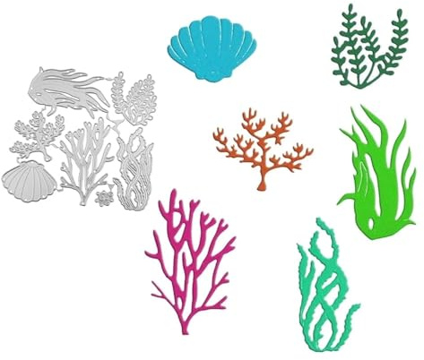 Marine Lifes Metal Die Cuts Dies Stencil, Sea Lifes Cutting Dies Cut Stencils DIY Scrapbooking Cards Photo Album Craft Decorative Embossing Paper Dies for Album Card Scrapbooking Making