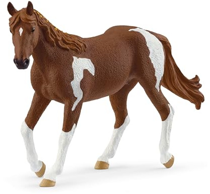 schleich HORSE CLUB | Paint Horse-sto 14901 | 4 x 15 x 11 cm | från 5 år | Detaljerad hästfigur | Present för flickor och pojkar | Dekorativ samlarfigur | schleich hästleksak från 5 år