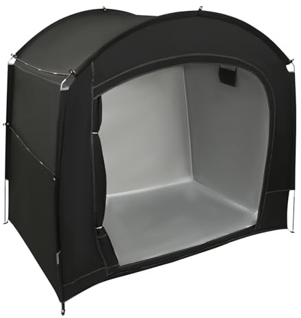Tienda de campaña de almacenamiento para bicicleta de viaje para exteriores, se puede utilizar para guardar bicicletas, motocicletas, herramientas de reparación, color negro, 220 x 150 x 185 cm