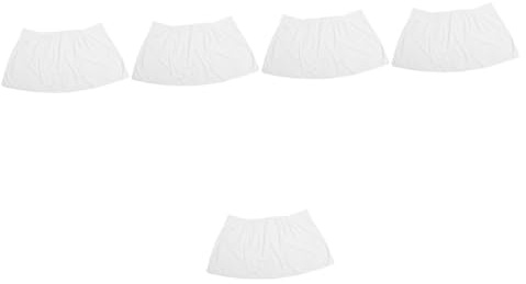 ULTECHNOVO 5pcs Fleece Bath Towel Wrap for Men Ultra Absorbent Shower Towel Buttons for Beach Spa and Sauna Use Soft and Comfortable Household White