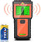 Scanner da parete 8 in 1 con display LCD e allarme audio, rileva legno, metallo, cavi AC, tubi, travetti, rilevatore da parete con livella a bolla e righello per uso domestico fai da te e
