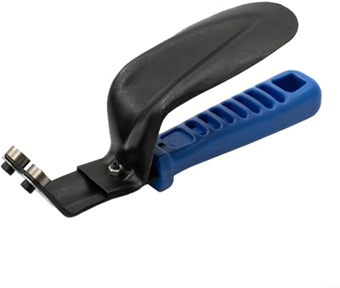Bebykilemi DB1000 Outil d'ébavurage pour tôle, acier allié double face avec poignée de protection de sécurité pour bord droit pour le travail des métaux Gamme 0-12 mm