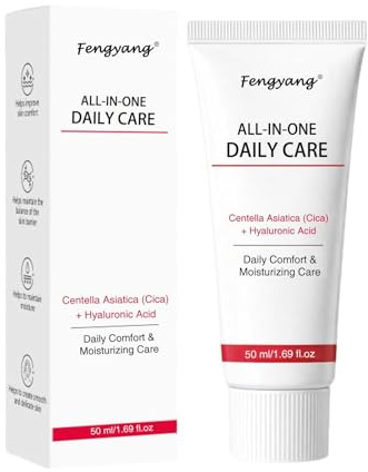 Fengyang® Koriderm Time Reverse cream All-in-One, Centella & Hyaluronsyra, Återfuktar och Minskar Rynkor, Hudvård för Daglig Komfort
