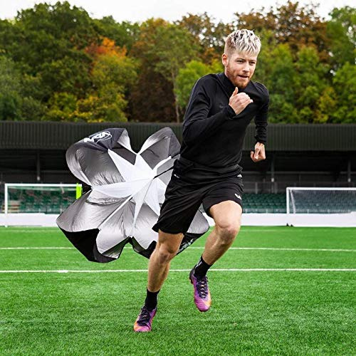FORZA Parachute de Résistance pour l'Entraînement d'Endurance | Outil d'Entraînement à la Résistance au Vent | Sangle Réglable et Sac de Transport Inclus