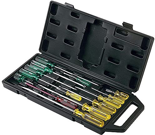 Stanley Set di 14 cacciaviti meccanici con manico in acetato