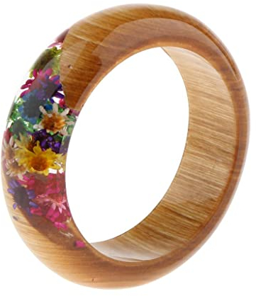 Sharplace Mode Damen Armband handgefertigte & Blätter Armreif aus Holz