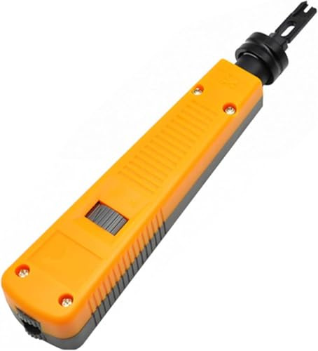 Kit de herramientas de impacto de perforación, herramienta de perforación con 110 cuchillas Cable de red Herramientas de inserción de terminales de impacto de teléfono para reparación de cables de red