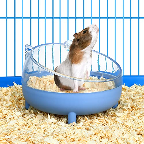 Récipient de bain en sable pour petit animal avec copeaux de bois naturel de 30 g pour petit animal de compagnie, salle de bain, toilettes, baignoire, baignoire en plastique, gerbille, rat