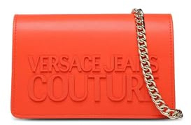 VERSACE JEANS COUTURE Borsa a Mano da Donna Rossa, con Logo parte anteriore. All'interno due scomparti. Tracolla estraibile, chiusura Borsa nella part