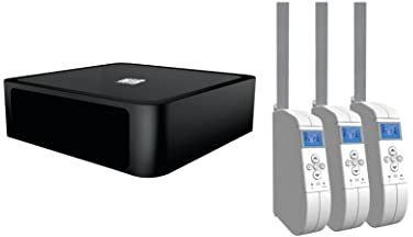 WIR elektronik, eWickler Comfort Funk-Set, eW940-F-M, 3 elektrischer Gurtwickler + WIR Connect V6 Gateway, für 15mm Gurtband, Aufputz, bis 45Kg, Fahrtzeiten einstellbar, inkl. Netzstecker (3 Fenster)