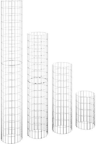 vidaXL Gabionen-Hochbeete 4 STK. Rund Ø30x50/100/150/200 cm