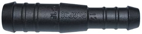 1, 2, 3, 5 oder 10 Schlauchverbinder 16 mm auf 12 mm gerade reduziert PA GF30 schwarz (1)