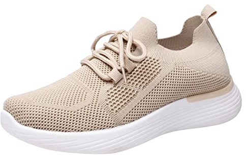 Bequeme Schuhe Zur für Damen - Breite Barfuss Schuhe Damen Leichtgewicht Luftkissen Trainer Casual Weit Zehenschuhe Turnschuhe Freizeit Leichte Stoßfest Sneakerr für Gym Walking Jogging Laufen
