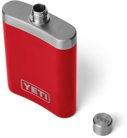 YETI Rambler Flask, Rescue Red, 7 oz (207 ml)