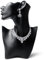 Espositore per gioielli, collana manichino busto modello supporto, display busto gioielli, display manichino, per collana, orecchini (nero)