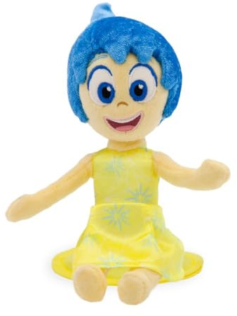Disney Store Official Joy Magnetic Shoulder Plush - Inside Out 2 Stuffed Animals - Magnetic Feature for Shoulder Wear - 6 Inch Plush Figure Toys with Embroidered Details, Detailed Sculpting