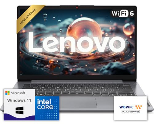 Lenovo IdeaPad Laptop with Microsoft 365 Office, Intel High Performance CPU, 8GB RAM, 1.2TB Storage(1TB Cloud & 256GB SSD), 500GB Portable Drive,11 Hour Battery, SD-Card Reader, Windows 11,w/o Mouse