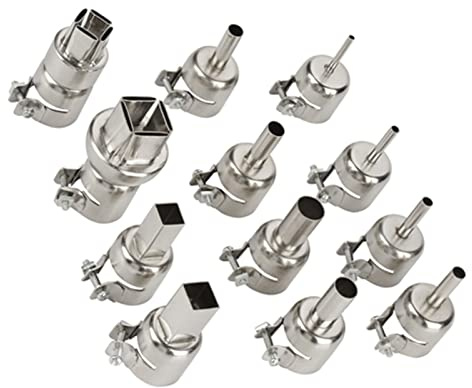 12 stücke Heißluftpistole Düsen Kit für 850 Heißluftpistole Lötstation Repair Tool Zubehör