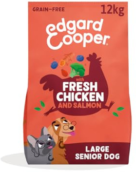 Edgard & Cooper 12 kg Senior Verse scharrelkip/noorse zalm graanvrij hondenvoer