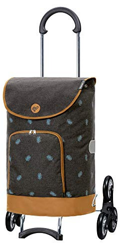 Andersen Shopper Treppensteiger Scala Stahl mit Rad Ø 3 x 13cm und 41 Liter Tasche Holm anthrazit