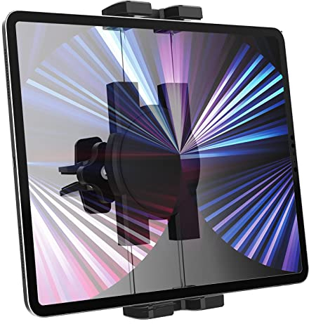 Oilcan Tablet Autohalterung Lüftung Handyhalter, KFZ Vorne Entlüftung Tablet Halterung mit Verstellbar Clip [Ultra Stabile] für iPad Pro Air Mini, Samsung Tab, iPhone 13 Pro Max usw (4-12,9 Zoll)