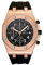 rorios Herrenuhren Portliche Analog Quarz Uhr Mode Chronograph Armbanduhr multifunktional wasserdichte Quarz Casual Gummiarmband Uhr Roségold Schwarz