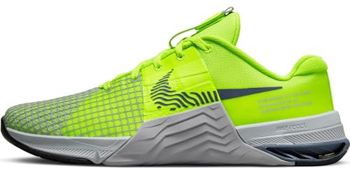 NIKE Men's Metcon 8 Low, Volt Diffused Blue Wolf Grey Photon Dust, 5 UK