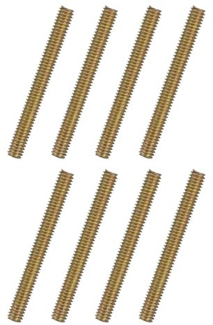 QUARKZMAN 8Pcs Tiges Filetées Entièrement 5/16x2-3/4 en Acier au Carbone pour Meubles, Jardin, Rampe, Assemblage, Fixation, Connexion de Cadre, Revêtement de Zinc Coloré