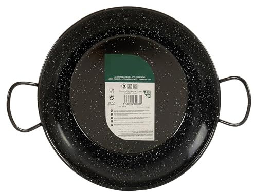 Sarten profunda, de fondo hondo, esmaltada con asas 32 cm colección LA DEHESA