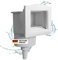 SAXONICA Pool Skimmer Set mit Einlaufdüse 2 Zoll Schlauchanschluss 38 mm Weiss Einbauskimmer Skimmerset