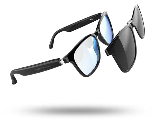 Energy Sistem Occhiali da sole con connessione Bluetooth, lenti anti-fulmini blu polarizzate con protezione UV400+, microfono integrato e certificato IPX5 (Anti Blueray)