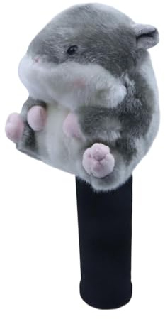 Folpus Protège-Club de Golf en Peluche, Accessoire Amusant et résistant aux Rayures, Cadeau Original pour Hommes et Femmes, Hamster du Bois de Fairway