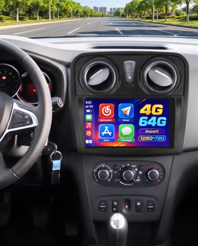 Hikity 4+64G Autoradio para Renault Dacia SANDERO II B52 2012-2019