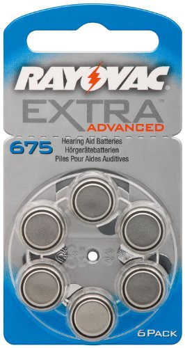 Pilas para audífonos Rayovac tipo 675 Extra Advanced