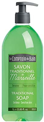 Le comptoir du bain savon traditionnel de marseille verveine 1L