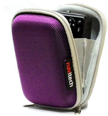 Navitech Lila hårt vattentåligt mp3 digital ljudspelare fodral/fodral kompatibel med Apple iPod Classic 160 GB