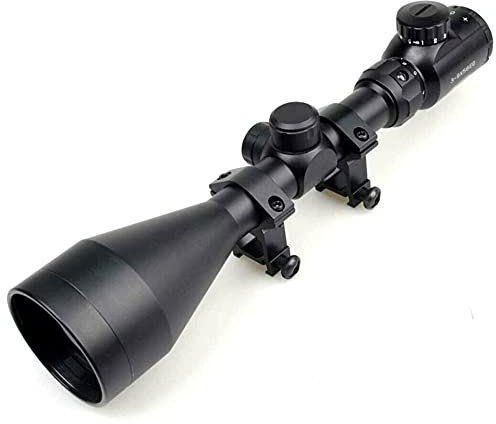 Topolenashop Mirino Ottico 3-9x56EG per Fucile e Carabina, Nero, Reticolo Illuminato